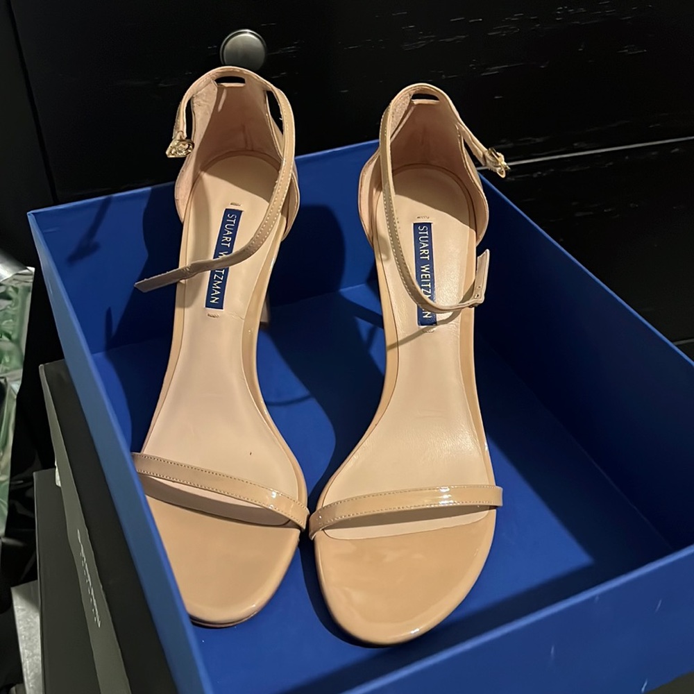 Tan/nude  STUART WEITZMAN strappy heels